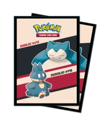 65 protège-cartes standard Pokémon - Ronflex & Goinfrex