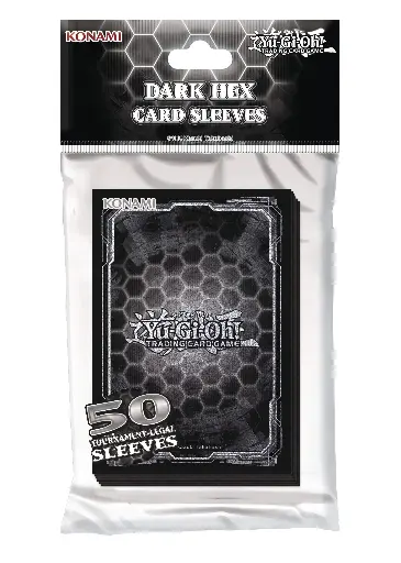 50 protège-cartes Yu-Gi-Oh! - Dark Hex
